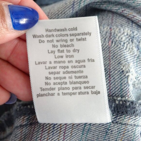 Judy Blue Distressed Ripped Denim Jacket Women Size 3XL Button Up  JB7817 - Picture 9 of 12